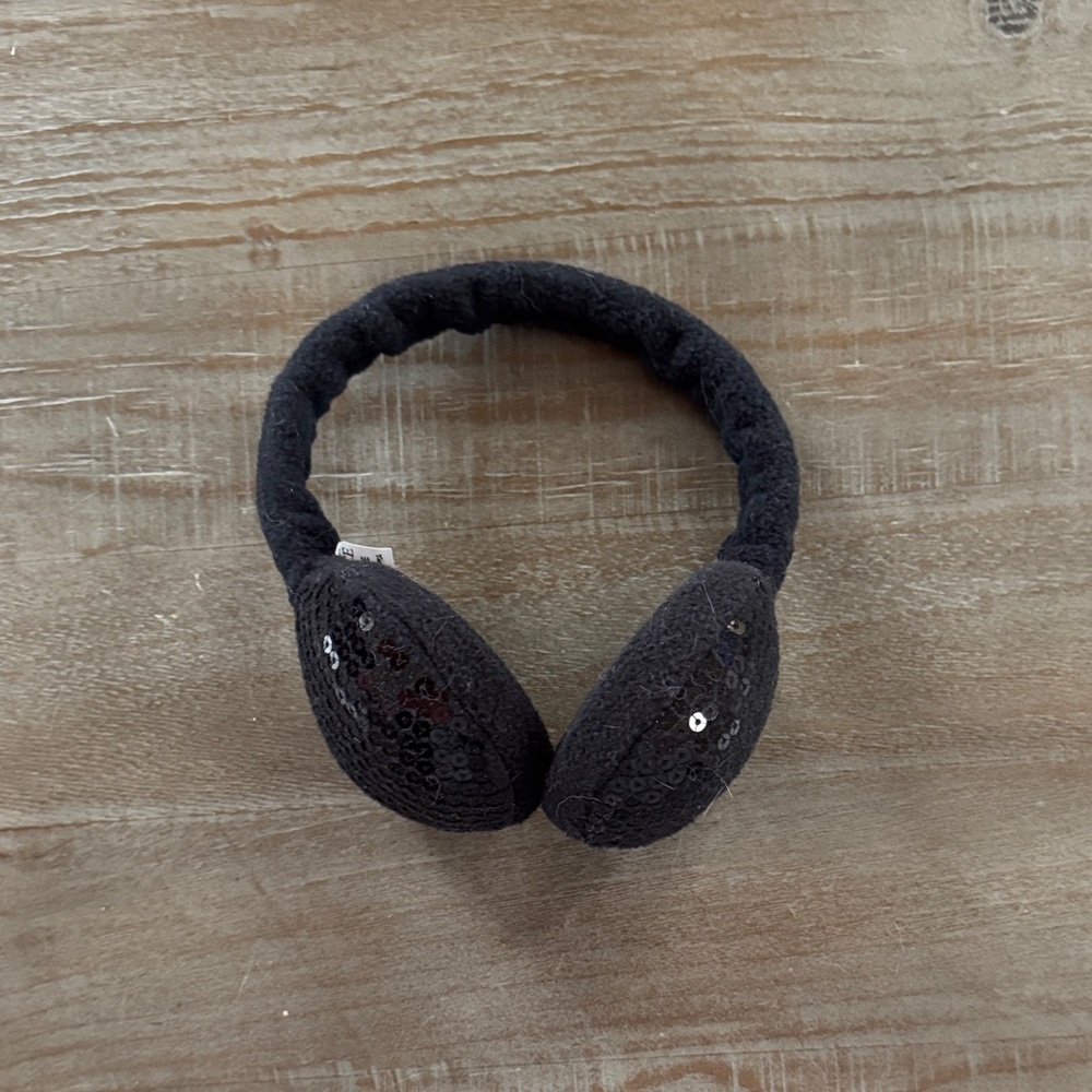 Children’s Place Black Sequin Earmuffs